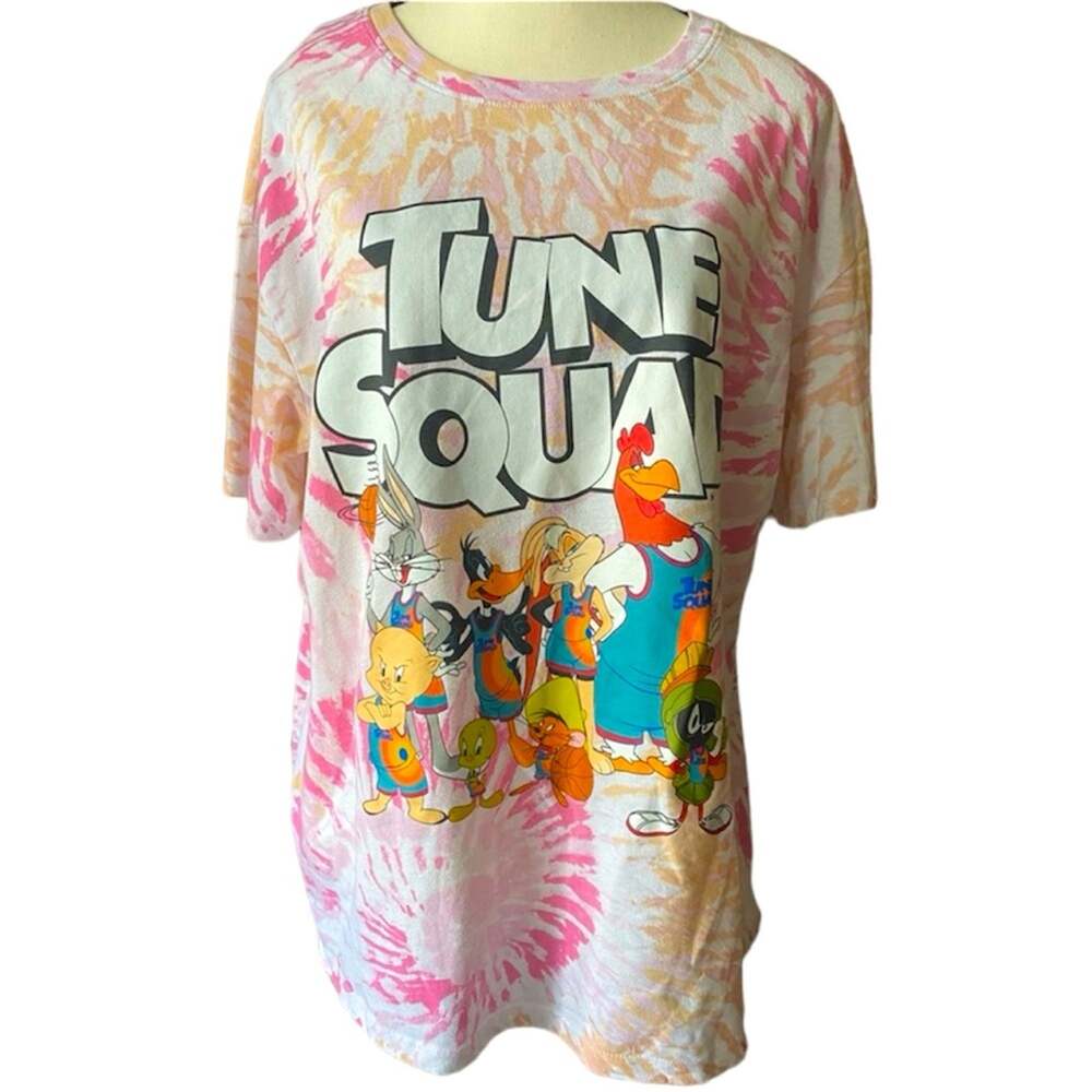 NWOT Space Jam New Legacy Tune Squad Looney Tunes Sz L Tie Dye